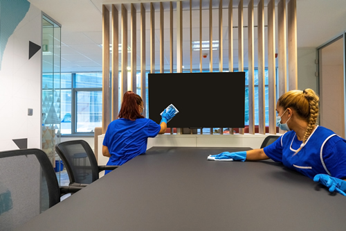 Office cleaning boardrooms